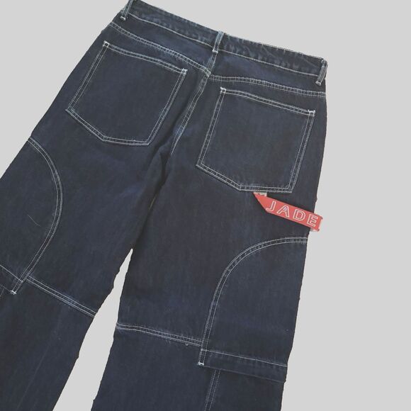 Jaded London Colossus Fit W28  Actual 32 x 32 Wide Leg Baggy Skater Y2K Grunge - Picture 5 of 16